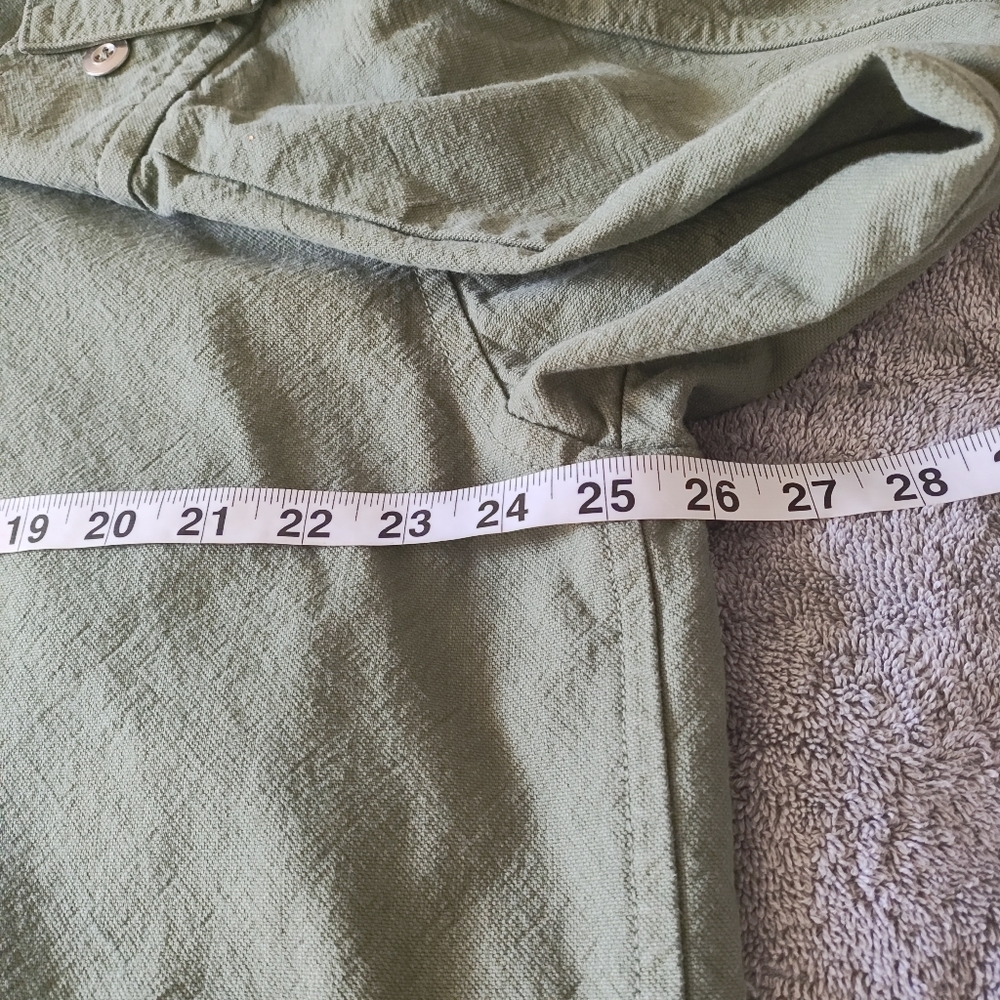 Everlane Unisex The Canvas Organic Cotton Parka Coat Green X-Large Boho - Picture 11 of 13